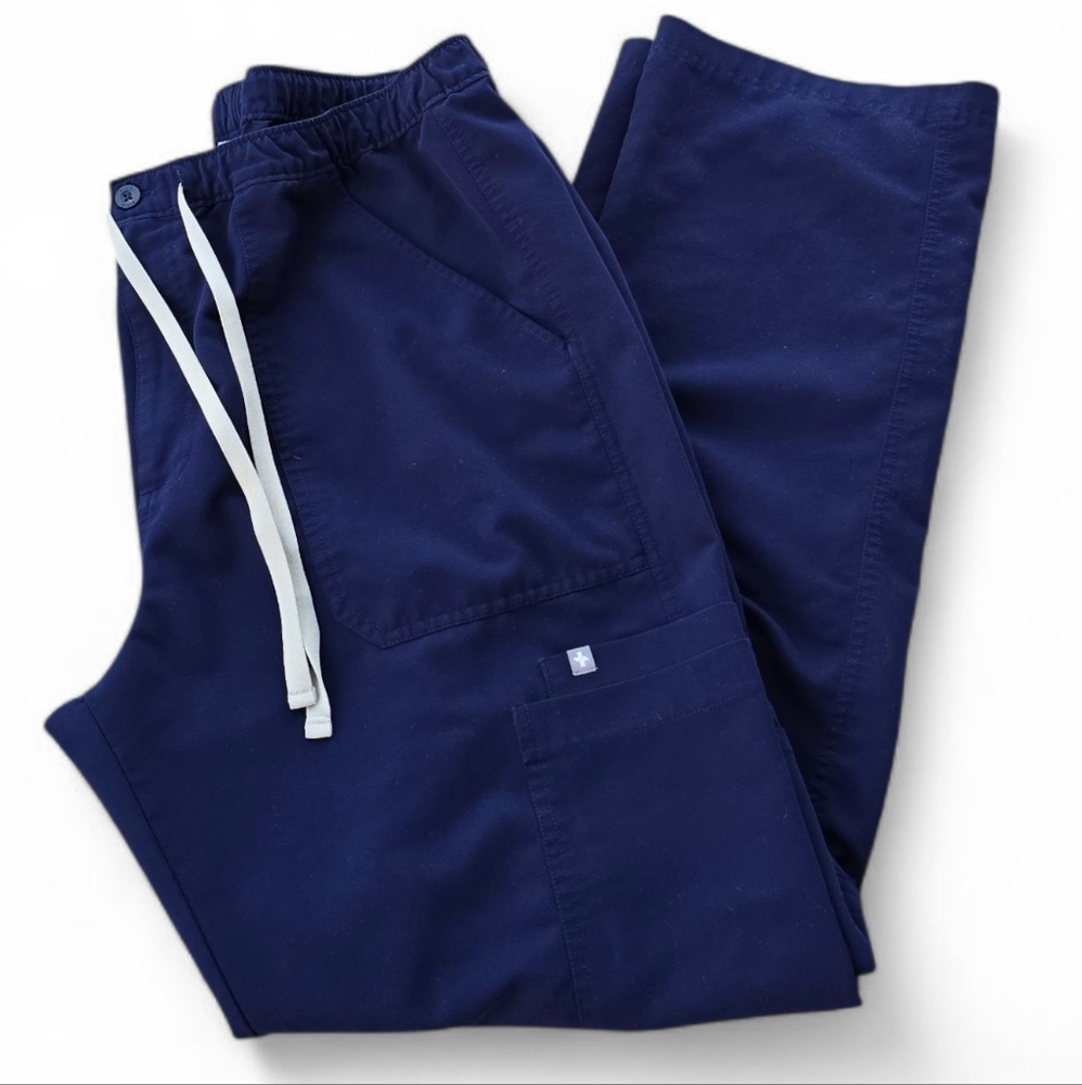 Men's Navy Drawstring Work Pants